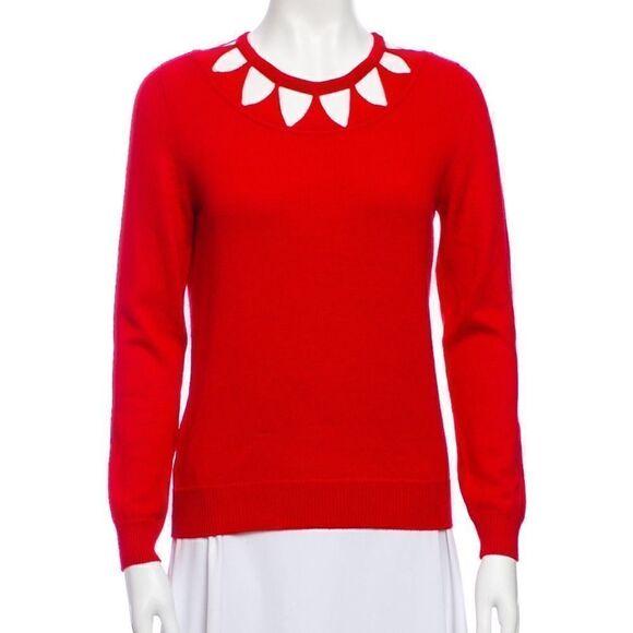 ALTUZARRA Red Merino Wool Sweater - Picture 1 of 3